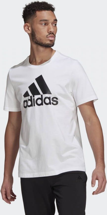 Adidas Essentials Big Logo Heren T Shirts White Katoen Jersey online kopen