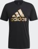 Adidas Performance sport T-shirt zwart/bruin online kopen