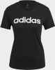 Adidas Loungewear Essentials Slim Logo Dames T Shirts Black Katoen Jersey online kopen