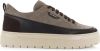 Antony Morato Flint Sneakers in suede met lederen details bruin , Beige, Heren online kopen