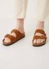 Birkenstock Arizona Soft Footbed Suede Leather Sandals , Bruin, Heren online kopen