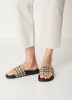 Burberry Gecontroleerde flip flops , Beige, Dames online kopen