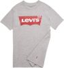 Levi's Kids T shirt Batwing met logo grijs melange online kopen