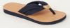 Tommy Hilfiger Slippers Leather Footbed Beach Sandal Blauw online kopen