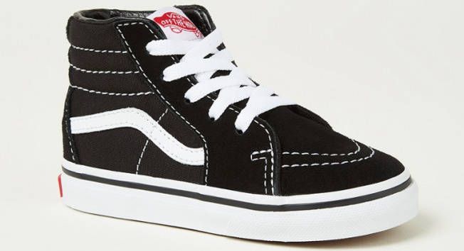 Vans Sk8 Hi sneaker van suè, de met leren details - Vindjeschoen.nl