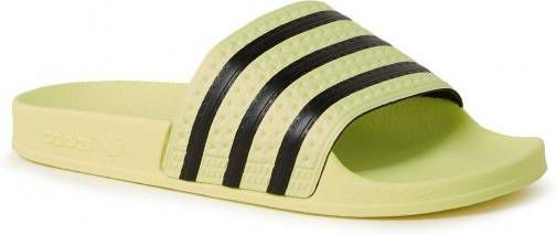 Adidas originals adilette aqua badslippers geel/zwart - Vindjeschoen.nl