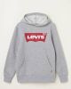 Levi's Kids hoodie Batwing met logo grijs melange/rood/wit online kopen