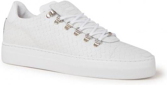 Nubikk Heren Sneakers Wit led phyton sneaker | Van den Assem