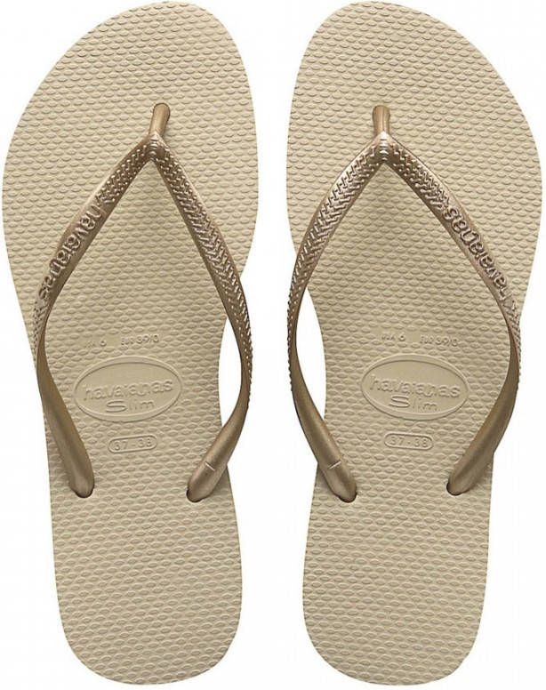 Havaianas-Slippers-Kids Flipflops Slim-Beige - Vindjeschoen.nl