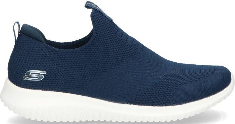 Donkerblauwe Slip-on Sneakers Skechers Ultra Flex First Take -  Vindjeschoen.nl