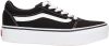 Vans Ward Platform Sneaker Meisjes Zwart online kopen