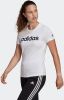 Adidas Loungewear Essentials Slim Logo Dames T Shirts White Katoen Jersey online kopen