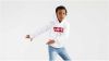 Levi's Kids Levi's Kids hoodie Batwing met logo donkerblauw/rood/wit online kopen