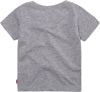 Levi's Kids T shirt Batwing met logo grijs melange online kopen