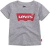 Levi's Kids T shirt Batwing met logo grijs melange online kopen