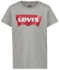 Levi's Kids T shirt Batwing met logo grijs melange online kopen