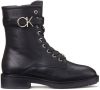Calvin Klein rubber sole combat boot w hw , Zwart, Dames online kopen