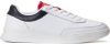 Tommy Hilfiger Sneakers ELEVATED CUPSOLE LEATHER met contrastbeleg in tommy kleuren online kopen