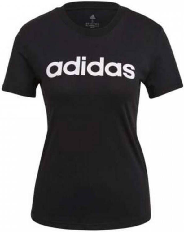 Adidas Loungewear Essentials Slim Logo Dames T Shirts Black Katoen Jersey online kopen