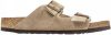 Birkenstock Arizona zachte voetbedden Suede lederen sandalen , Beige, Dames online kopen