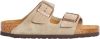 Birkenstock Arizona zachte voetbedden Suede lederen sandalen , Beige, Dames online kopen