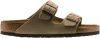 Birkenstock Arizona zachte voetbedden Suede lederen sandalen , Beige, Dames online kopen