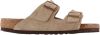 Birkenstock Arizona zachte voetbedden Suede lederen sandalen , Beige, Dames online kopen