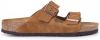 Birkenstock Arizona Soft Footbed Suede Leather Sandals , Bruin, Heren online kopen