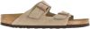 Birkenstock Arizona zachte voetbedden Suede lederen sandalen , Beige, Dames online kopen