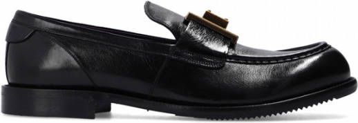 Dolce & Gabbana loafers in vintage leather , Zwart, Heren online kopen