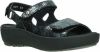 Wolky Flat Sandals 0332598 .000 , Zwart, Dames online kopen