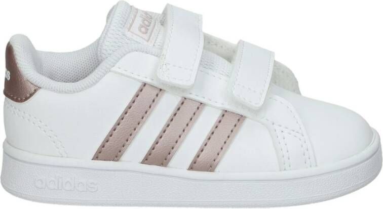 Adidas grand court sneakers wit/goud baby kinderen - Vindjeschoen.nl