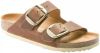Birkenstock Arizona Big Buckle geolied lederen sandalen , Bruin, Dames online kopen