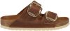 Birkenstock Arizona Big Buckle geolied lederen sandalen , Bruin, Dames online kopen