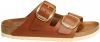 Birkenstock Arizona Big Buckle geolied lederen sandalen , Bruin, Dames online kopen