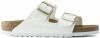 Birkenstock Arizona Birko Flor Patent Sandals , Wit, Dames online kopen