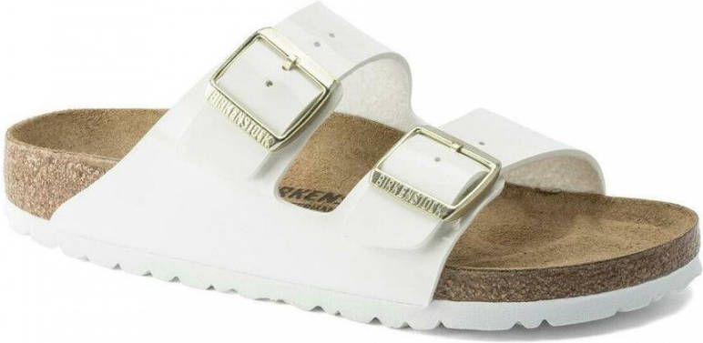 Birkenstock Arizona Birko Flor Patent Sandals , Wit, Dames online kopen