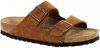 Birkenstock Arizona Soft Footbed Suede Leather Sandals , Bruin, Heren online kopen