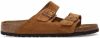 Birkenstock Arizona Soft Footbed Suede Leather Sandals , Bruin, Heren online kopen