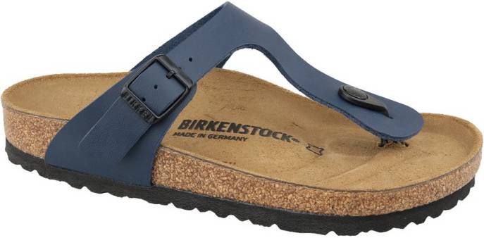Birkenstock Slippers blauw | kleertjes.com