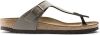 Birkenstock Gizeh Birko Flor Nubuck Sandals , Grijs, Dames online kopen