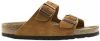 Birkenstock Arizona Soft Footbed Suede Leather Sandals , Bruin, Heren online kopen