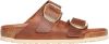 Birkenstock Arizona Big Buckle geolied lederen sandalen , Bruin, Dames online kopen