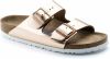 Birkenstock Slippers ARIZONA SFB in smalle schoenwijdte, metallic look, met soft voetbed online kopen