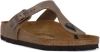 Birkenstock Slippers Mayari regular Birko Flor Nubuck Bruin online kopen