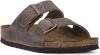 Birkenstock Arizona smalle schuifregelaars , Bruin, Heren online kopen