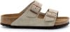 Birkenstock Arizona zachte voetbedden Suede lederen sandalen , Beige, Dames online kopen