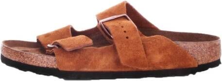Birkenstock Arizona Soft Footbed Suede Leather Sandals , Bruin, Heren online kopen