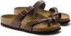 Birkenstock Slippers Mayari regular Birko Flor Nubuck Bruin online kopen