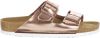 Birkenstock Slippers ARIZONA SFB in smalle schoenwijdte, metallic look, met soft voetbed online kopen